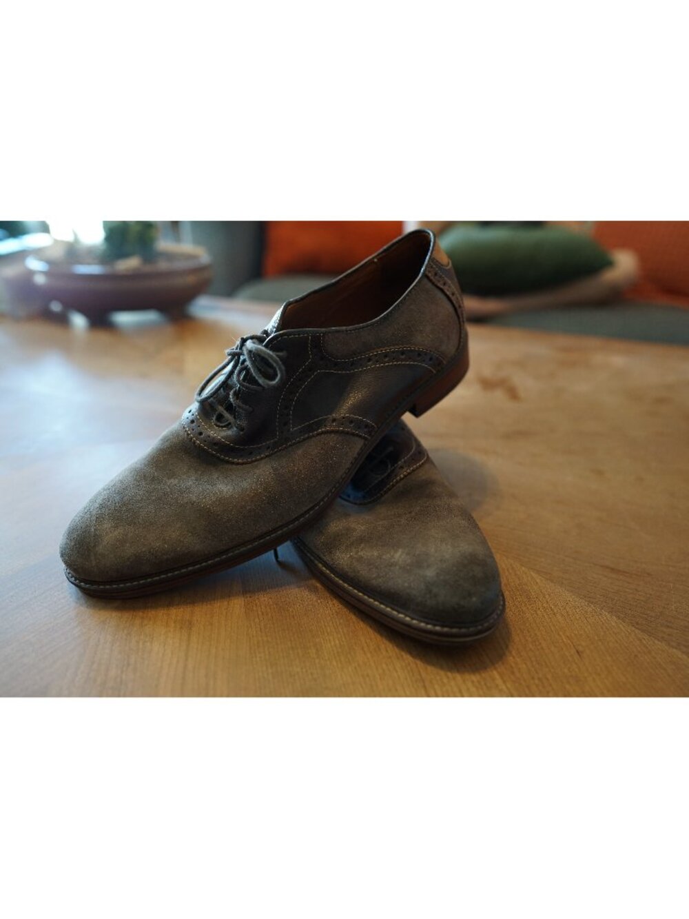 Johnston & Murphy J&M Flex Suede & Leather Saddle Shoes Oxford Dress Shoes 13M